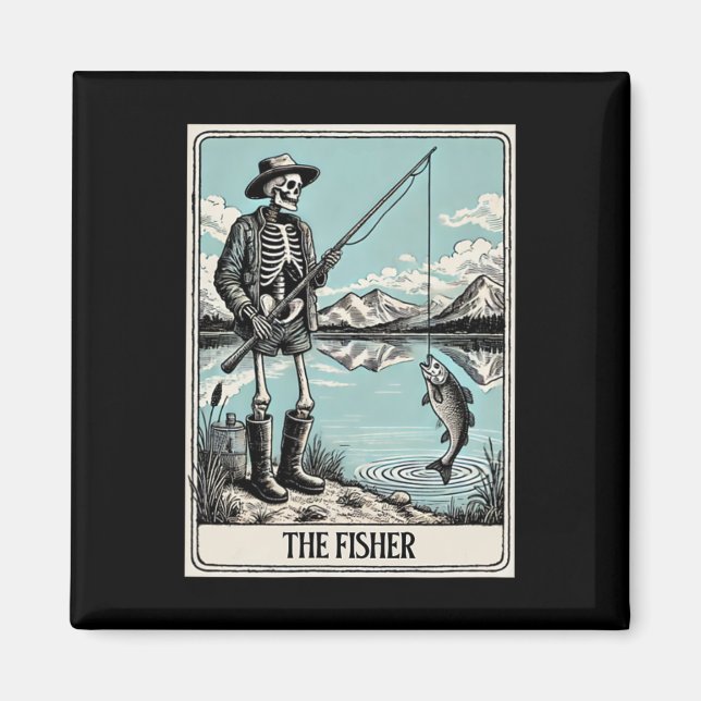 Íman Cartão De Tarô Para Pescadores De Pesca (Frente)