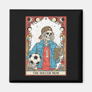 Íman Cartão de Tarot da Mãe de Futebol Esqueleto Mãe de