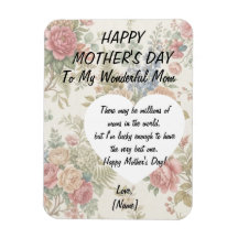 Cartão Personalizado do Dia das Mães Melhor Mãe do