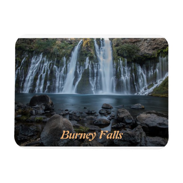 Íman Cartão-postal Burney Falls (Horizontal)