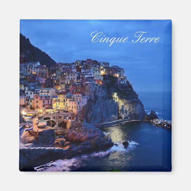 Íman Cartão postal Cinque Terre Itália (Frente)