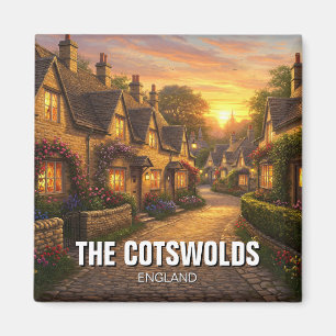 Íman Cartão-postal da Aldeia de Cotswolds