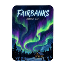 Íman Cartão Postal de Fairbanks Alasca