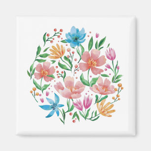 Íman Cartão-postal de flores selvagens