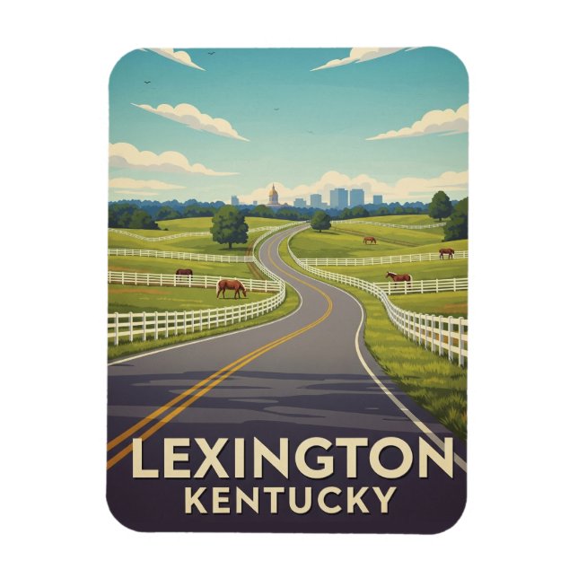 Íman Cartão postal de Kentucky (Vertical)