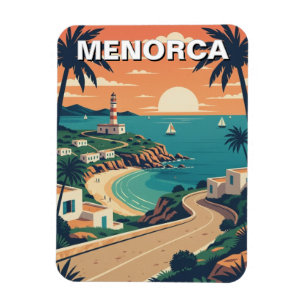 Íman Cartão Postal de Menorca, Espanha
