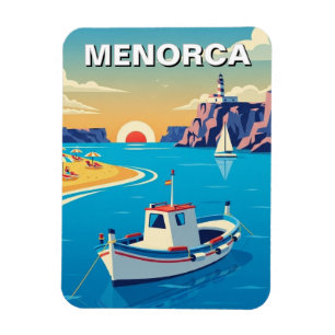 Íman Cartão Postal de Menorca, Espanha
