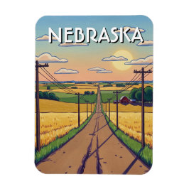 Íman Cartão Postal de Nebraska