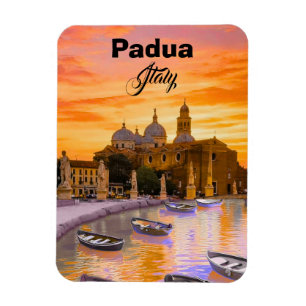 Íman Cartão Postal de Viagem de Pádua Itália Presente