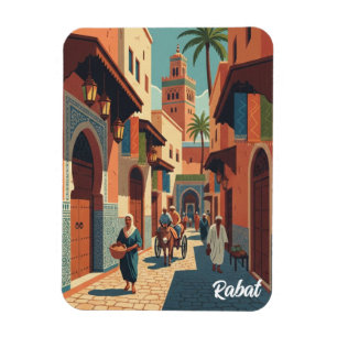 Íman Cartão Postal de Viagem Rabat Marrocos