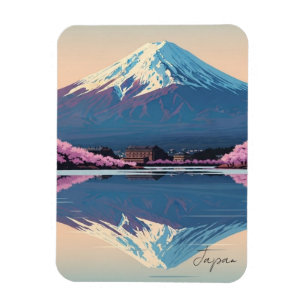 Íman Cartão Postal do Japão Monte Fuji Fujisan