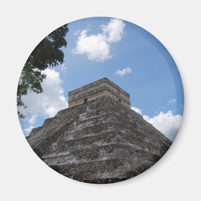 Íman Cartão-postal do México - Chichén Itzá (Frente)