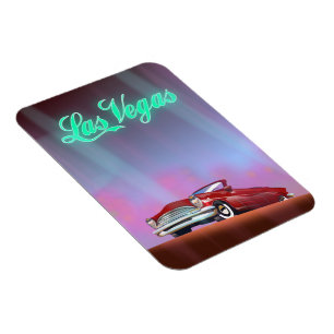 Íman Cartão-postal do poster de viagens Las Vegas