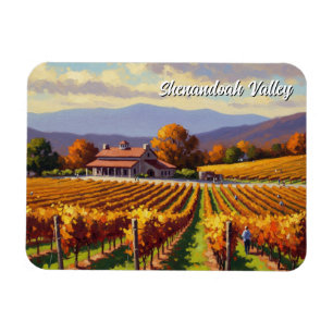 Íman Cartão postal do Vineyard, Virginia Shenandoah Val