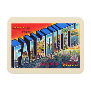 Íman Cartão postal Falmouth Cape Cod Massachusetts Vin