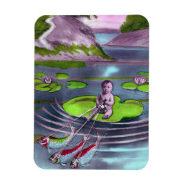 Íman Cartão postal francês da April Fool Vintage