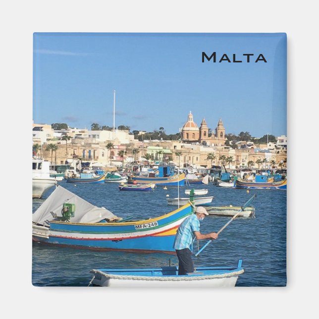 Íman Cartão postal Malta (Frente)