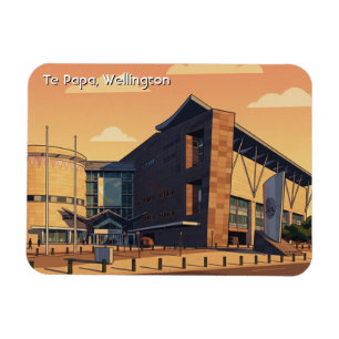 Íman Cartão Postal Te Papa Wellington Nova Zelândia