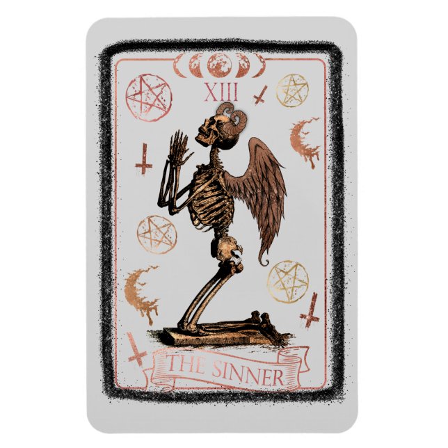 Íman Cartão Tarot Sinner (Vertical)
