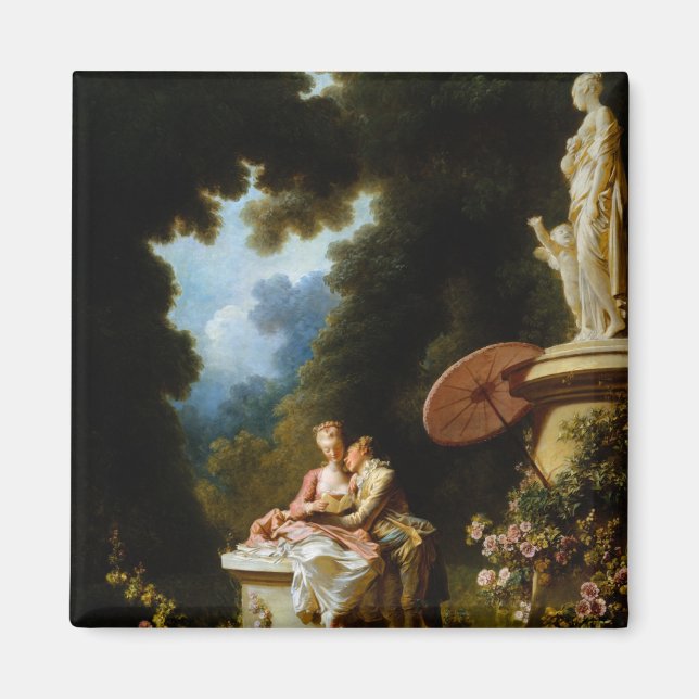 Íman Cartas de amor por Jean Honore Fragonard (Frente)