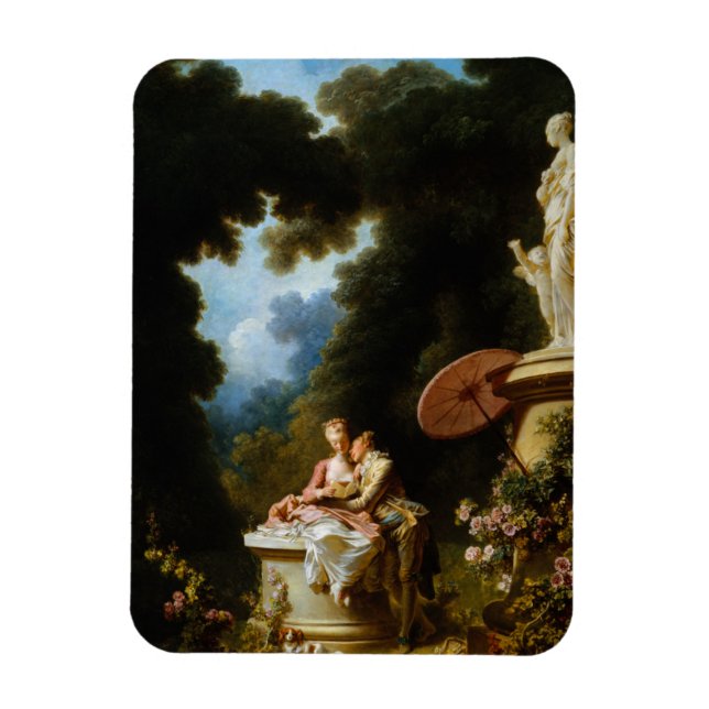 Íman Cartas de amor por Jean Honore Fragonard (Vertical)
