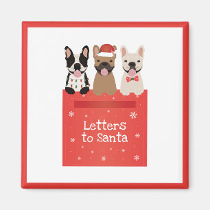 Íman Cartas para o Papai Noel Bulldogues Franceses