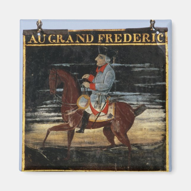 Íman Cartaz com Frederick o Excelente em Horseback (Frente)