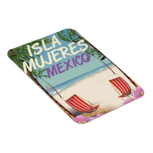 Íman Cartaz da praia de Isla Mujeres México