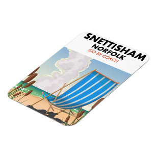 Íman cartaz da praia de Snettisham Norfolk