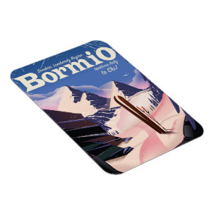Íman Cartaz de esqui de Bormio, Sondrio, região da Lomb
