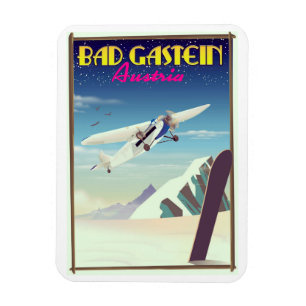 Íman Cartaz de esqui em Bad Gastein Áustria