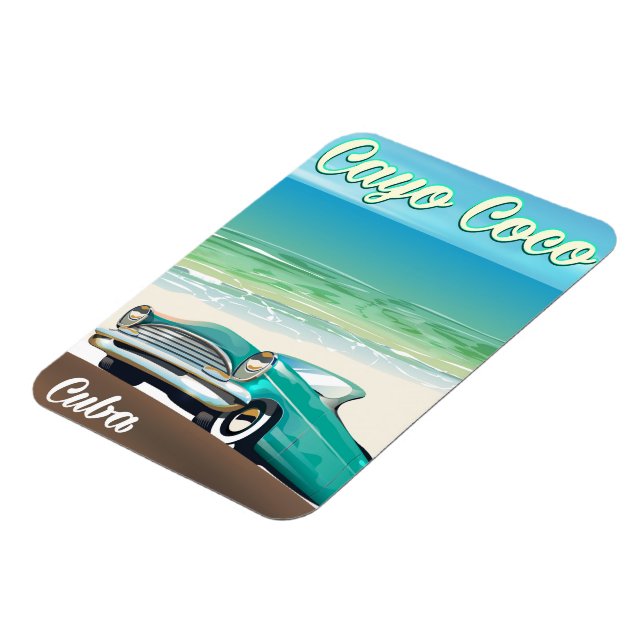 Íman Cartaz de férias cubano Cayo Coco (Left Side)