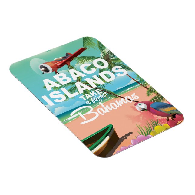 Íman cartaz de férias das Ilhas Abaco (Lado Direito)