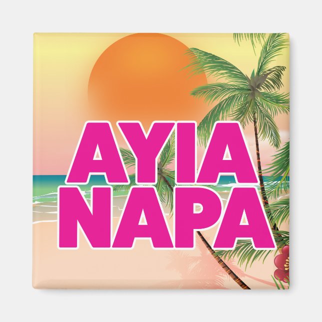 Íman Cartaz de férias de Ayia Napa (Frente)