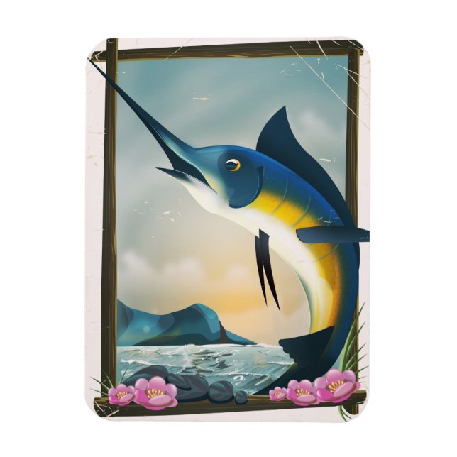 Íman Cartaz de pesca (Vertical)