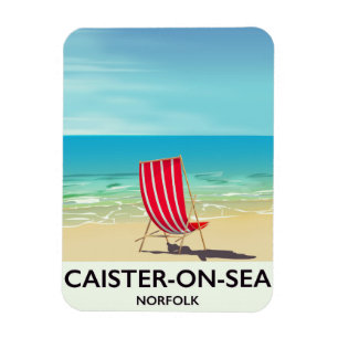 Íman Cartaz de viagem à beira-mar de Caister-on-Sea
