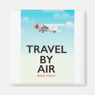 Íman Cartaz de viagem aérea