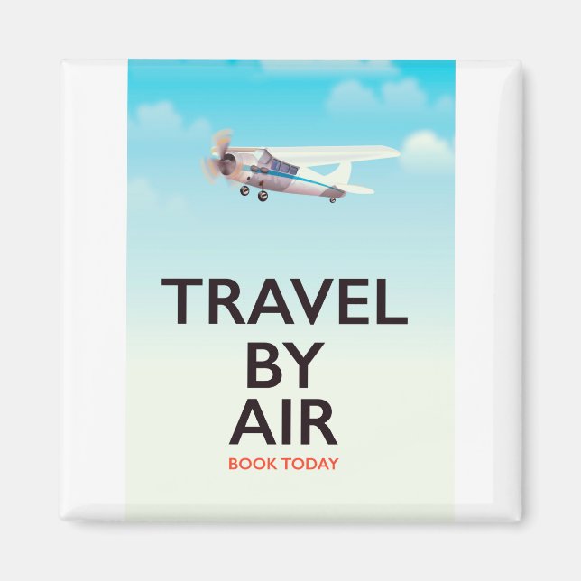 Íman Cartaz de viagem aérea (Frente)