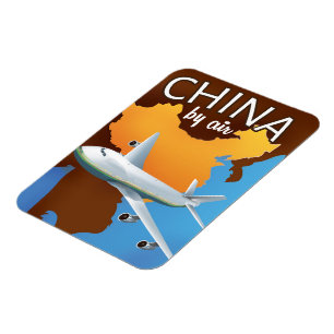 Íman Cartaz de viagem aérea pela China