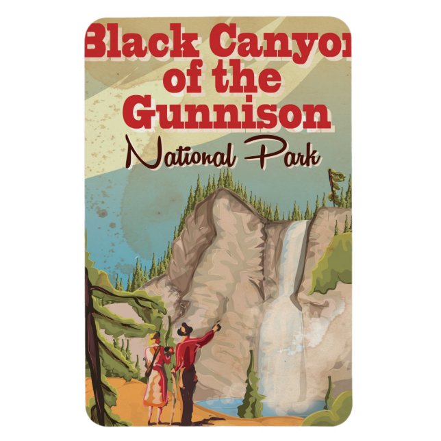 Íman Cartaz de Viagem Antigo Bryce Canyon (Vertical)