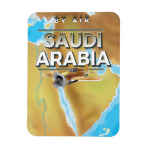 Íman Cartaz de Viagem Antigo da Arábia Saudita