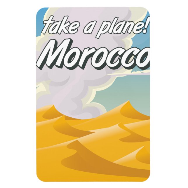 Íman Cartaz de viagem antigo de Marrocos (Vertical)