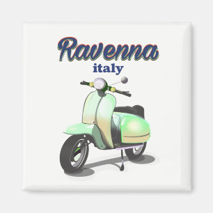Íman Cartaz de viagem antigo de Ravena Itália