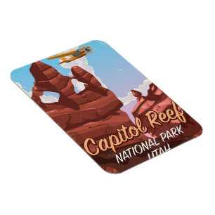 Íman Cartaz de viagem ao Parque Nacional Capitol Reef