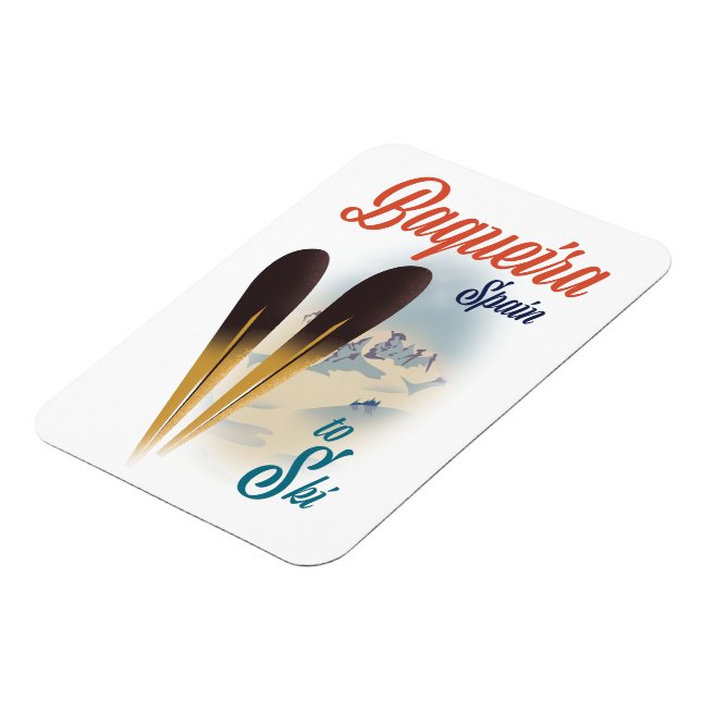 Íman Cartaz de viagem Baqueira Espanha (Left Side)
