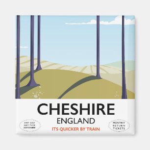 Íman cartaz de viagem Cheshire, Inglaterra