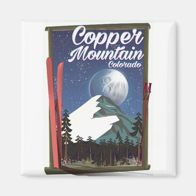 Íman cartaz de viagem Colorado Copper Mountain (Frente)