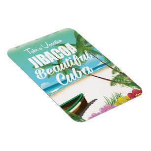 Íman cartaz de viagem da praia de Jibacoa Cuba