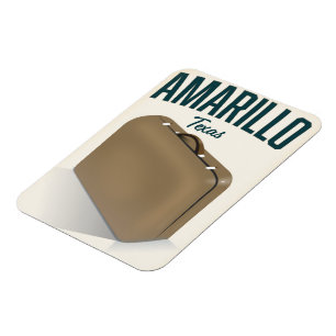 Íman Cartaz de viagem de Amarillo texas