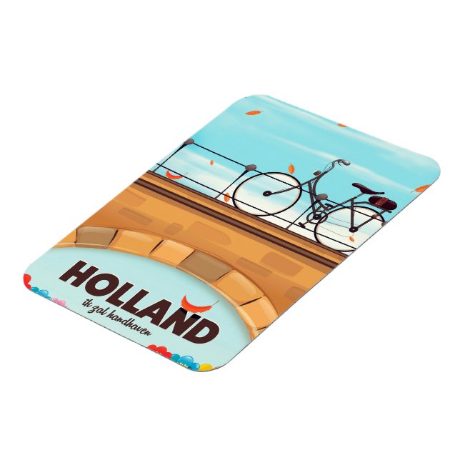 Íman Cartaz de viagem de bicicleta "Eu vou manter" Hola (Left Side)